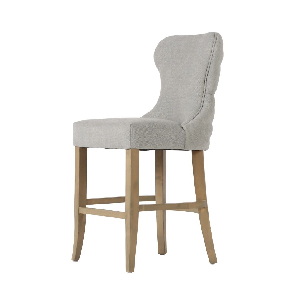 Product photograph of Guia Grey Button Back Piping Counter Stool Sold In Pairs from Choice Furniture Superstore.